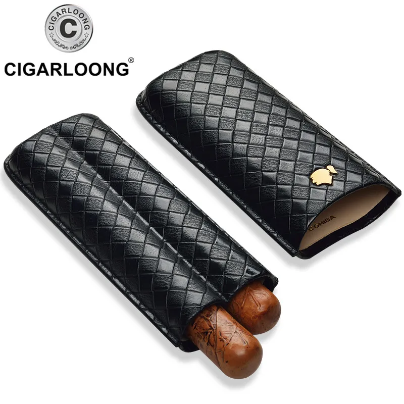 Сигарный набор CIGARLOONG, увлажняющий набор для сигар, переносная сигарный набор, 2 упаковки, защитный чехол CD-1016