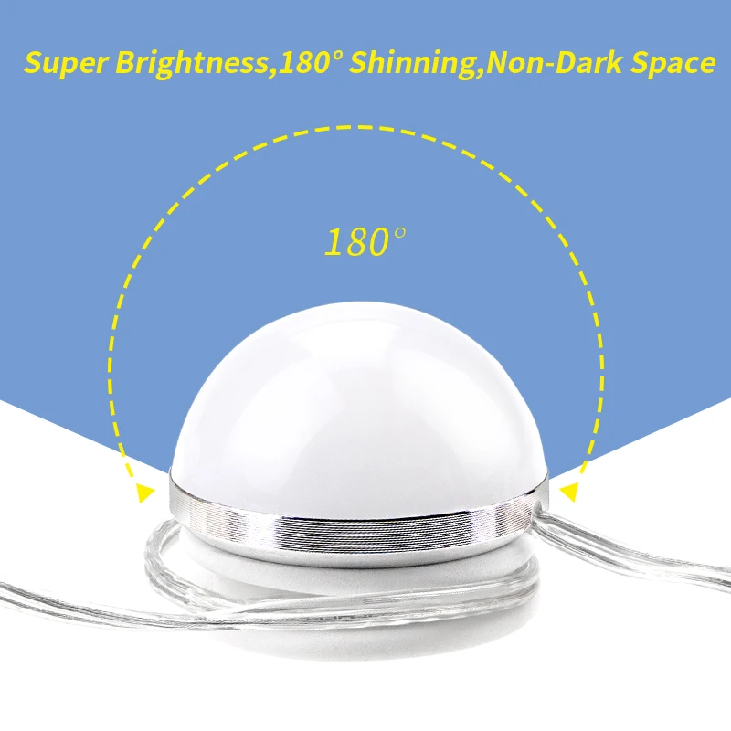 

Makeup Mirror LED Light 6 10 14 Bulbs Kit 16W LED Wall Lamp AC85-265V Washroom Dressing Table Make Up Lamp For Mirror Front