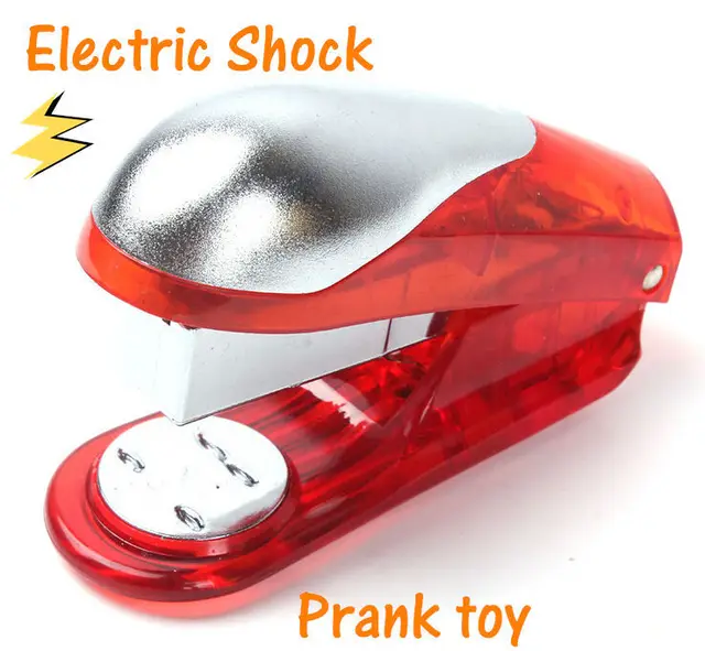 Creative Electric Shock Toys Stapler Type Novelty Prank Toy Creative Electric Shock Toys Stapler Type Novelty Prank Toy Funny Gifts Joke Goods For April Fool S Day Free Shipping