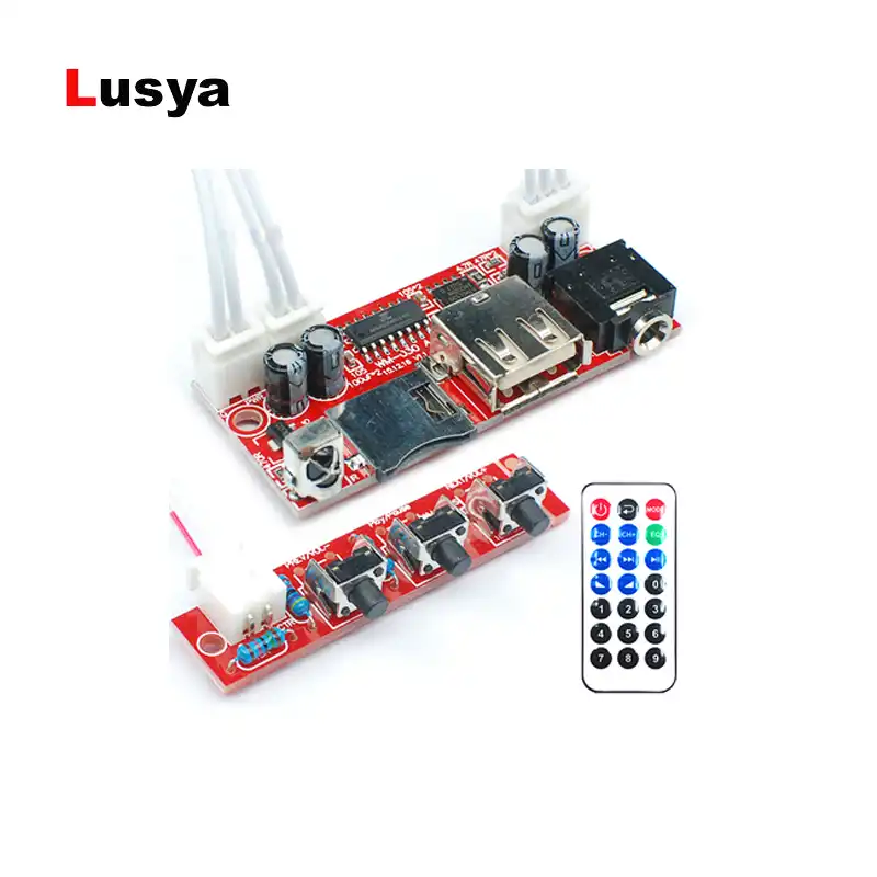 MP3 TF карта USB дисковый декодер модуль DC5V 12 в 16 в MP3 DAC декодер плата WAV без потерь декодирующая пластина с пультом дистанционного управления T0096 - изображение