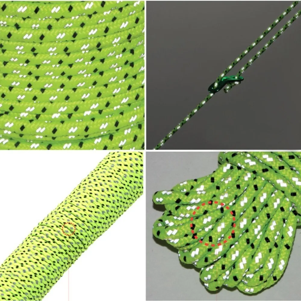 Multifunctional 20m Tent Rope Reflective Rope 2.5mm Thick Outdoor Camping Awning Hiking Safety Rescue Rope Tent Accessories Multifunctional 20m Tent Rope Reflective Rope 2.5mm Thick Outdoor Camping Awning Hiking Safety Rescue Rope Tent Accessories