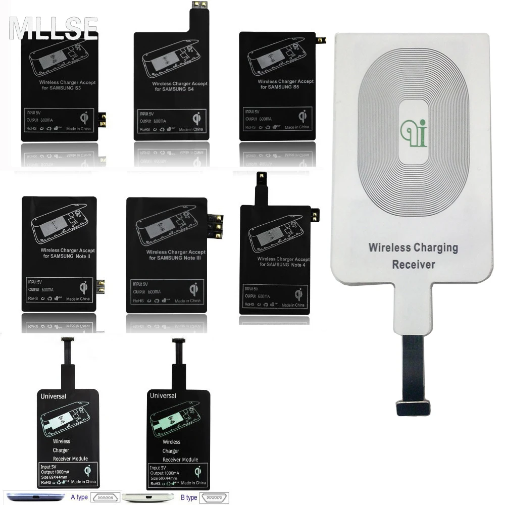 MLLSE Ultra Thin Qi Wireless Charger Receiver Charging