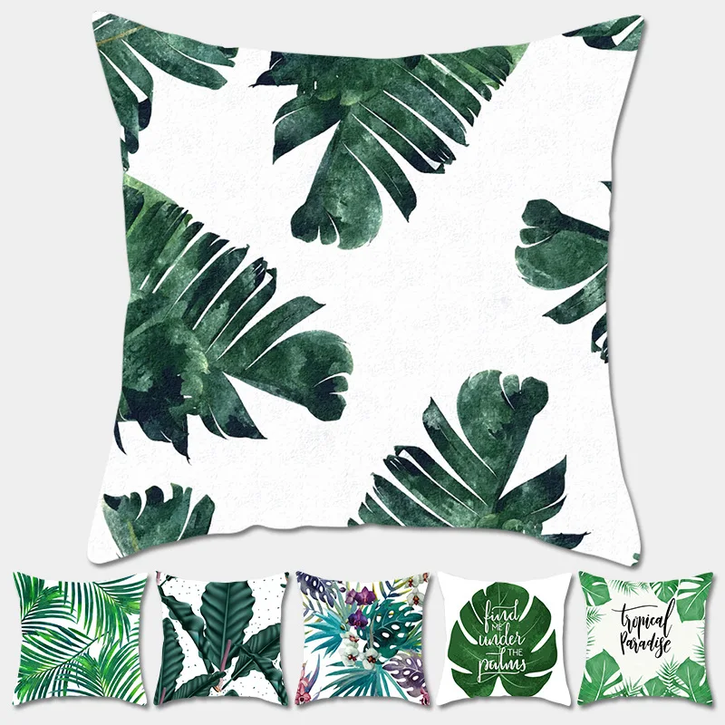 Tropical Plants Palm Leaf Green Leaves Monstera Cushion Covers Hibiscus Flower Cushion Cover Decorative Beige Linen Pillow Case Tropical Plants Palm Leaf Green Leaves Monstera Cushion Covers Hibiscus Flower Cushion Cover Decorative Beige Linen Pillow Case