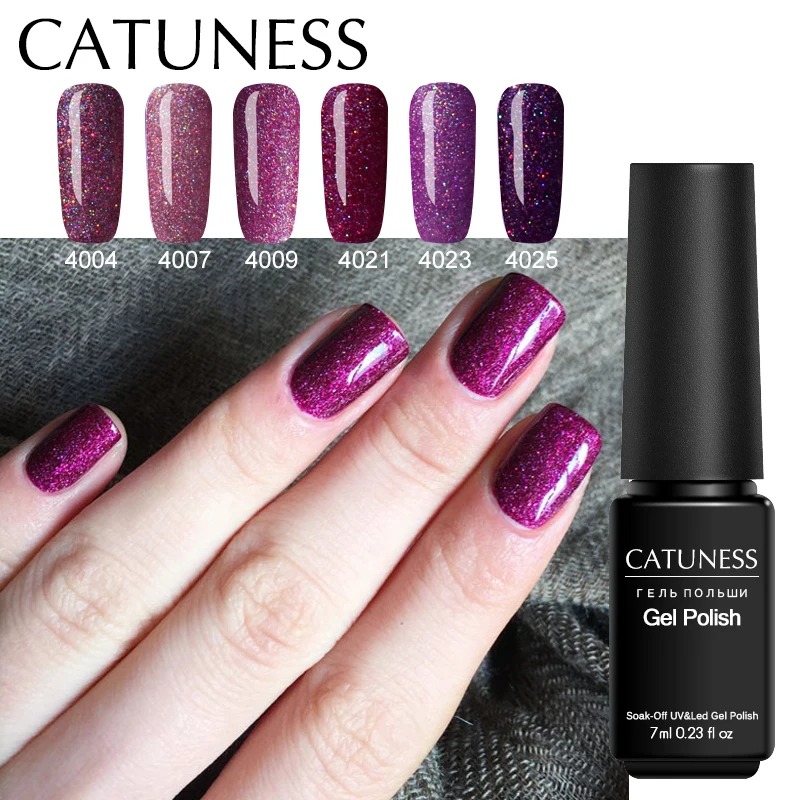

CATUNESS Neon Nail Gel 7 Ml Soak Permanent Lacquer Shilak Soak Hybrid Gel Polish Lucky Gel Varnish Polish UV Gel Lacquer Art