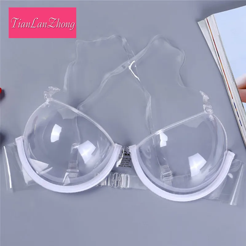 

60 PCS Invisible Bra Clear Strap Invisible Bra Sexy Bralettes Women Transparent Clear Push Up Lingerie