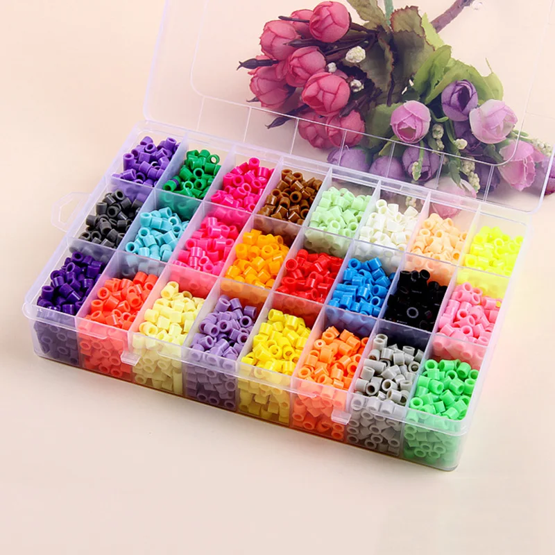 Набор Бусин Perler 5 мм Hama 24 цвета в наборе 3D головоломки сделай сам интеллектуальное