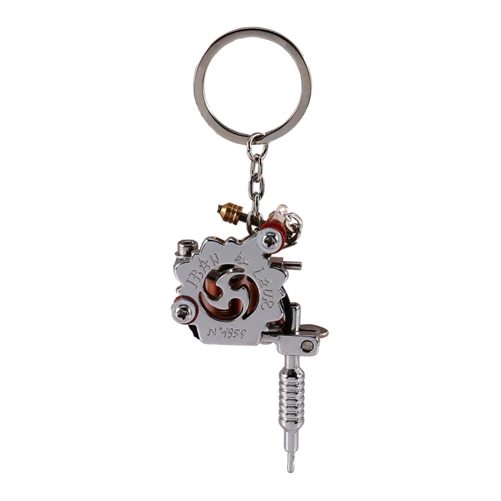 

Portable Mini Tattoo Machine Tattoo Supply Keychain Key Holder Punk Style As Pendant Ornament Gift Craft Tattoo Microblading Pen