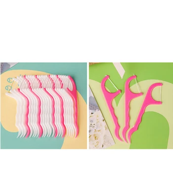 

RORASA 100pcs Dental Floss Picks Teeth Toothpicks Stick Oral Care Tooth Clean Dental Dentes Oral Dental Floss