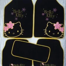 Девушки, женская, Модная стильная футболка с изображением персонажей видеоигр "Хеллоу Китти" с защитой от воды Анти-скольжения универсальные автомобильные коврики для всех моделей автомобилей