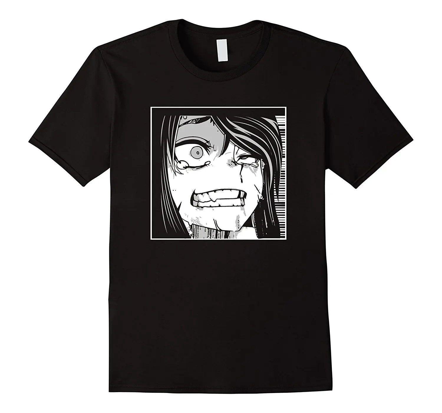 Ahegao T-Shirt Anime Funny Shirts For Man Hipster O-Neck Causal Cool Tops male teeshirt summer top tees man brand tee-shirt | Мужская