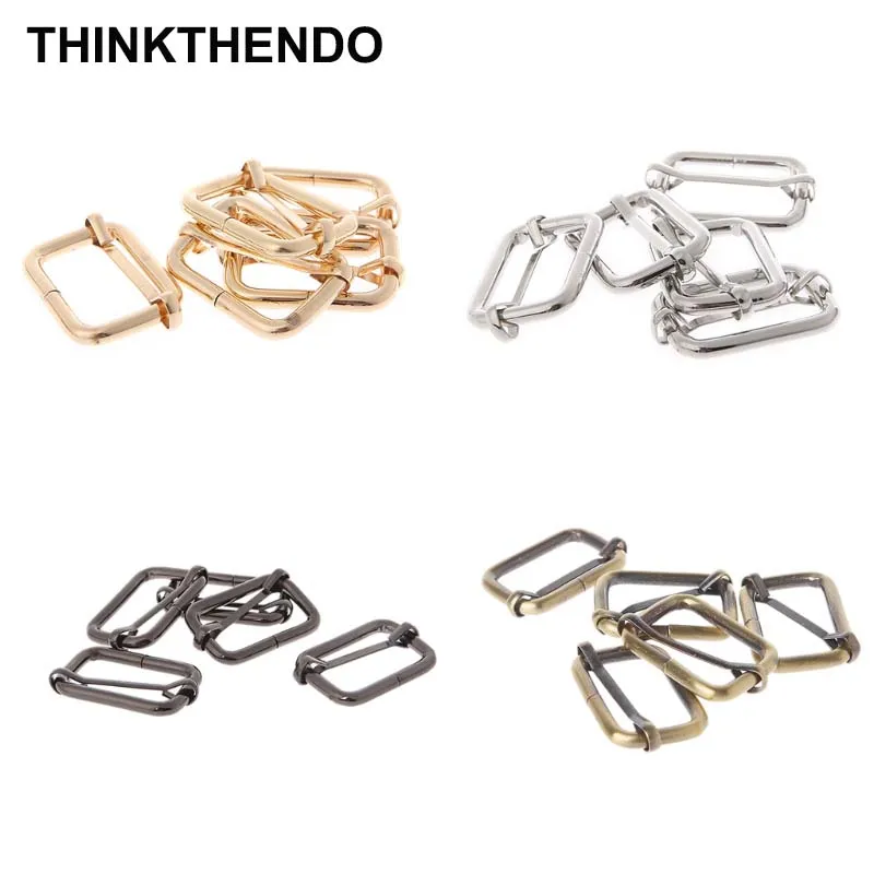 

5pcs 32mm Metal Slides Buckles Slider Strap Adjuster for Purse Bag Straps