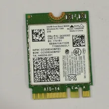 Intel Двухдиапазонная Беспроводная-AC 7260 WiFi+ BT 4,0 комбинированная карта для ноутбука lenovo Thinkpad W541, FRU 04X6082 SW10A11528
