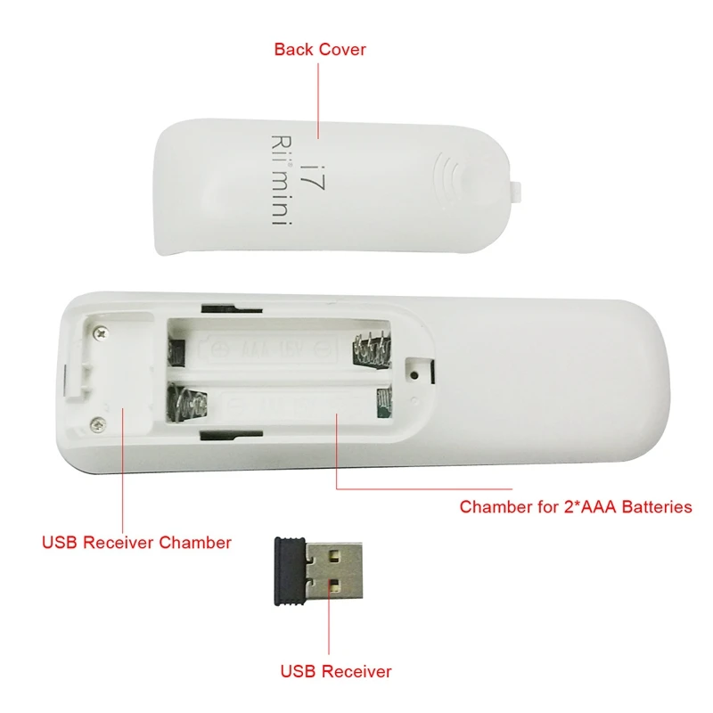 Wechip Mini Fly Air mouse i7/i7 laser 2,4G беспроводной пульт дистанционного управления Встроенный 6 осей для ПК/Smart tv/Android Box/PS3 движения зондирования геймера