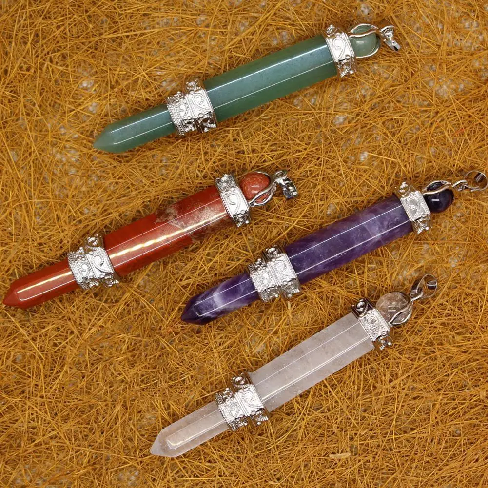 

Fashion Women Faux Quartz Hexagonal Column DIY Pendant for Necklace Jewelry New