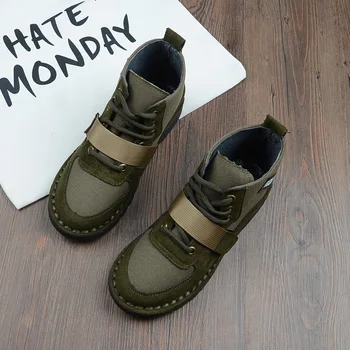 

Nice Literary Retro Martin Boots Women Boots Japanese Flat Comfortable Women Casual Short Boots Classic Simple Wild Bare Boot