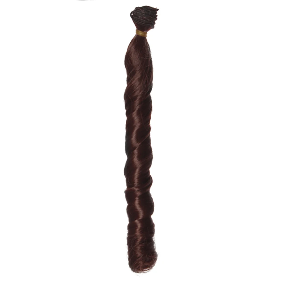 Rome Roll Doll Wigs 25100cm Natural Color Curly Doll Hair for BJD SD Russian Handmade Baby Tress Doll Accessories (3)