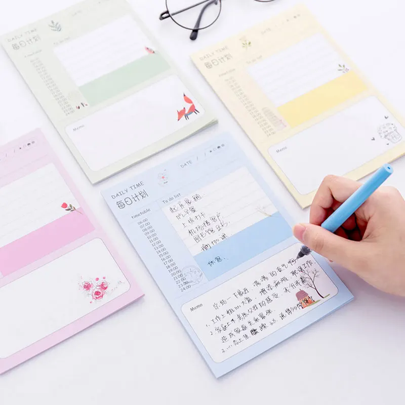 

20 sheet Week plan Daily plan memo pad notepad paper post notes sticky notepad kawaii stationery papeleria school supplies gift