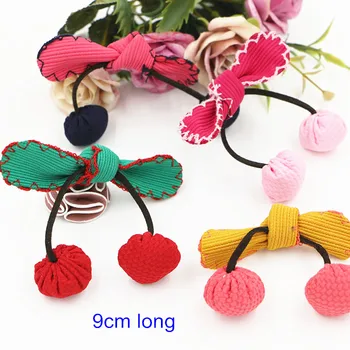 

10 pcs - Lovely Cherry Flowers For Girl's Hairclip,Fabric Flowers For Handmade Crafts,Sew on Flowers Decorative items