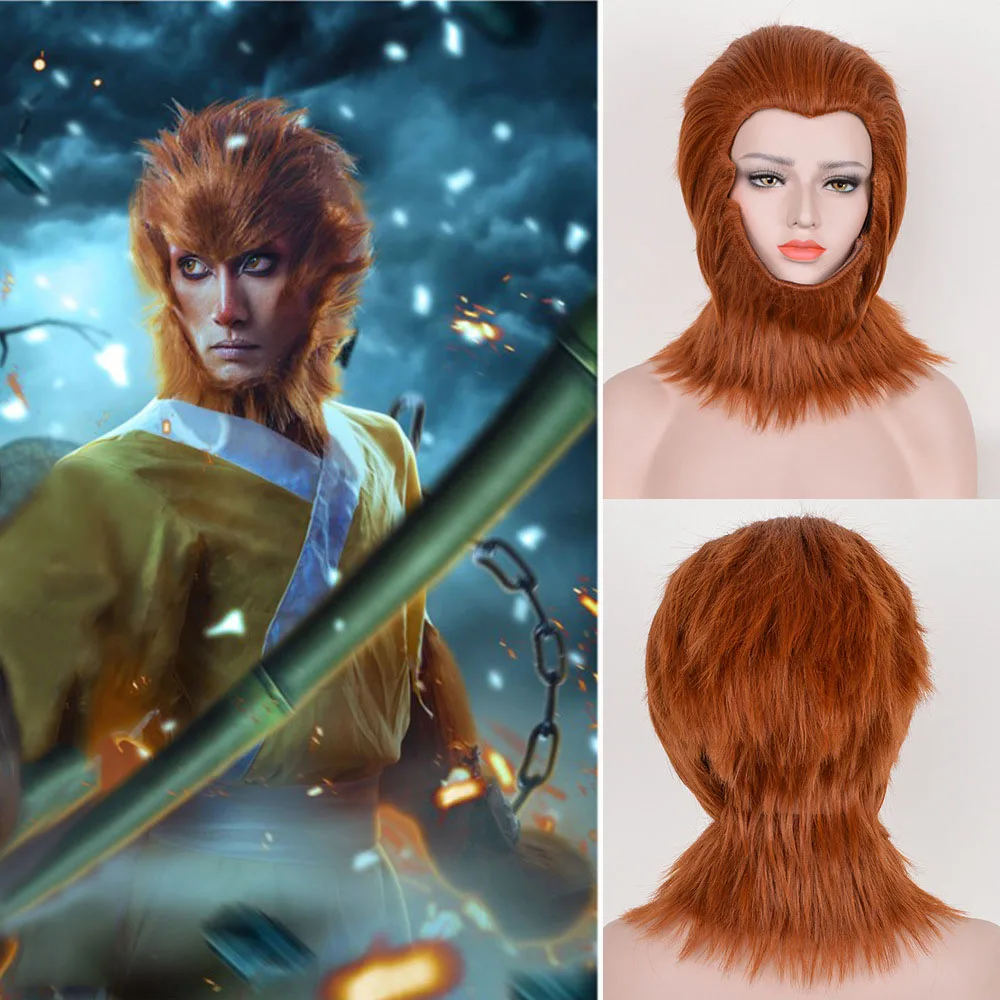 Monkey King Cosplay Wig Adult Son Goku Monkey Hair Hero Is Back Monkey King Sun Wukong Headpiece Beard Animal Costume Accessory Costume Accessories Aliexpress Monkey King Cosplay Wig Adult Son Goku Monkey Hair Hero Is Back Monkey King Sun Wukong Headpiece Beard Animal Costume Accessory Costume Accessories Aliexpress