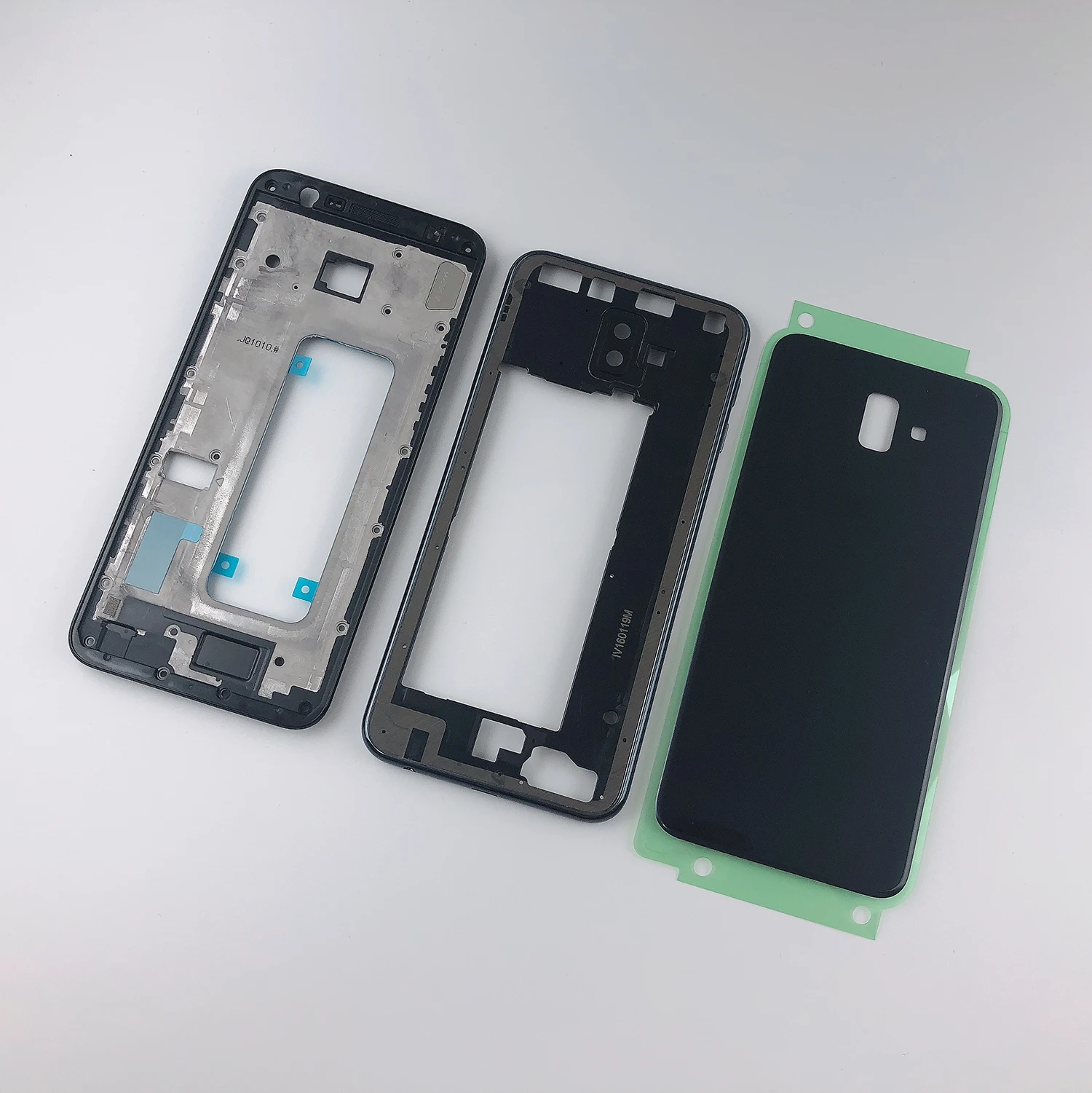 

For Samsung Galaxy J6 Plus 2018 J6+ J610 J610F Housing Front Frame+Middle Frame+Battery Back Cover+Camera Lens Cover