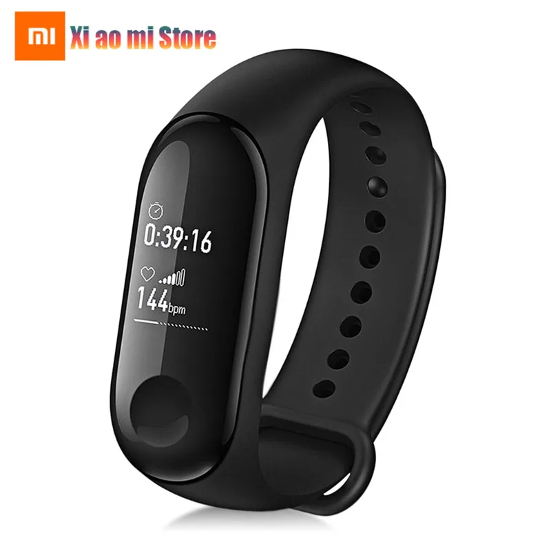 

Xiaomi Mi Band 3 4 Fitness Fitness Smart Band Heart Rate Touch Screen OLED Sport miband 4 Instant Message 5ATM Waterproof