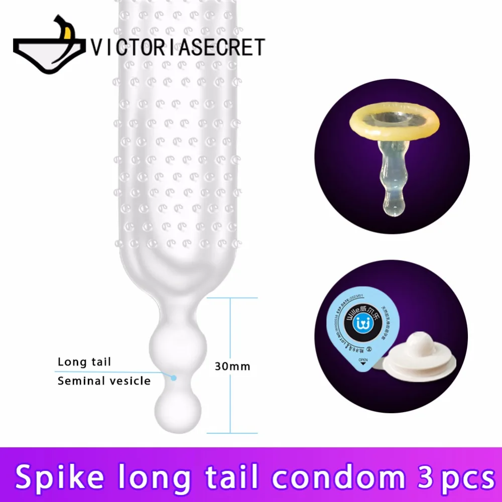 Long Tail Condom G Point Condoms Penis Enlargement Sexuales For Men Silicone Vibration Penis Ring Adult Game Sex Toys Dick