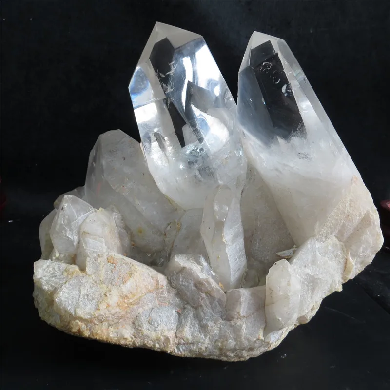 

Deap Price!8.38KG Natural Clear Crystal Cluster For Home Reiki Healing Crystal Decoration TY