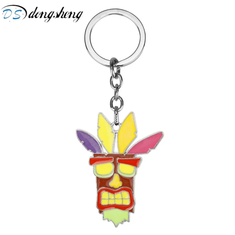 

dongsheng Hot Anime Jewelry Crash Bandicoot Game Key Chains Cosplay Keychain Figure Keychain Key Holders Keyring for Women Men-5