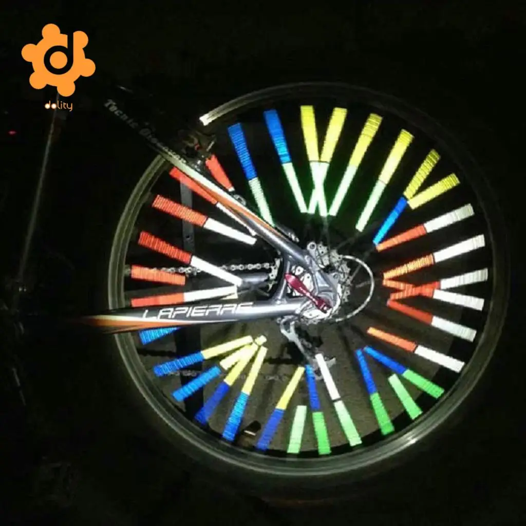 12pcs Bike Spoke Rod Wheel Reflector Reflective ABS Safety Tube Cooler with reflective spokes for all kinds of bicycles