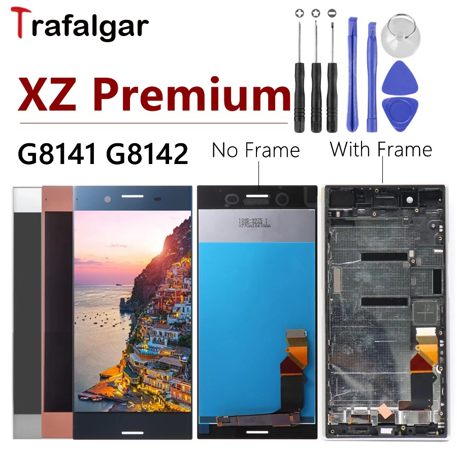 

For 5.5" Sony Xperia XZ Premium LCD Display Touch Screen Digitizer For SONY XZ Premium LCD With Frame Replacement G8141 G8142