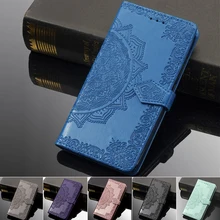 For Oneplus 7 Pro Case 3D Mandala Flower Emboss PU leather Wallet Flip Case For Oneplus7 one plus 7 Pro Cover Phone Case Coque
