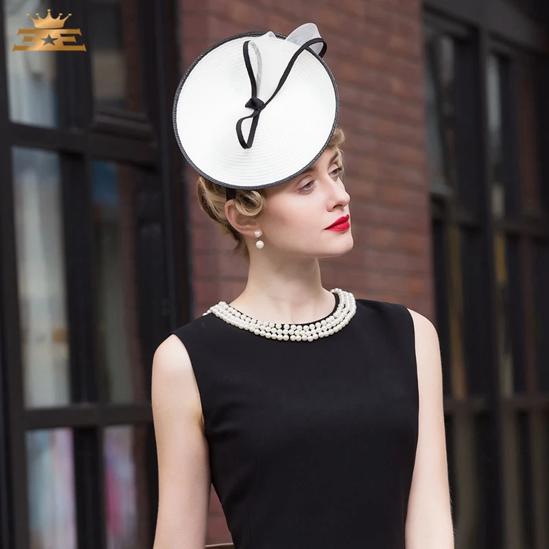 Новая европейская мода шляпа леди элегантное платье Кепка все-матч вечерние шляпы Fedoras шляпа девушки церкви Кепка одежда B-7525