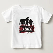 T-shirts for girls 2018 summer Walking Dead print funny t shirts casual T shirt short sleeve O-neck tops tee shirts for boys NN casual letter print jewel neck short sleeve tee for women
