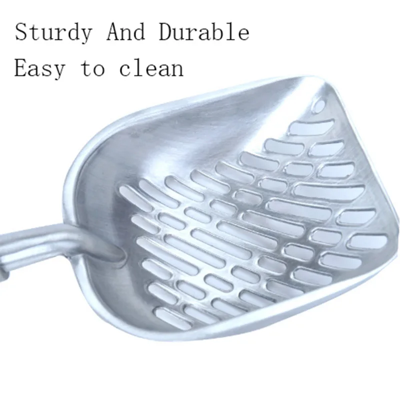 Pet Dog Cat Litter Shovel Scoop Aluminum Alloy Sand Poop Waste Scooper