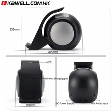 2 в 1 Беспроводное зарядное устройство с беспроводным динамиком для смартфона