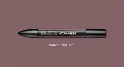 Winsor& Newton ProMarker двойной наконечник графический маркер-фиолетовый цвет тон - Цвет: shale