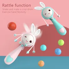 Можно укусывать погремушку детская игрушка от 0 до 3 лет музыка волна барабан девушка традиционный ребенок укус головоломка качалка барабан мальчик