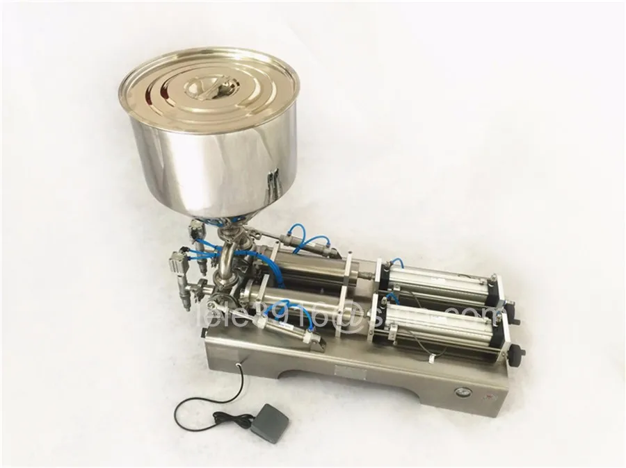 G2WGD500 Pneumatic Semi-automatic Paste and Liquid filling machine,Cosmetic Piston Paste Filling Machine (20-500ml)