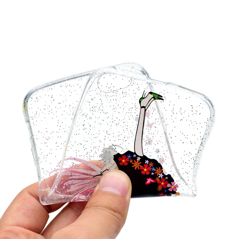 cute cartoon glitter silicone case iphone 5 6 s 7 plus (34)