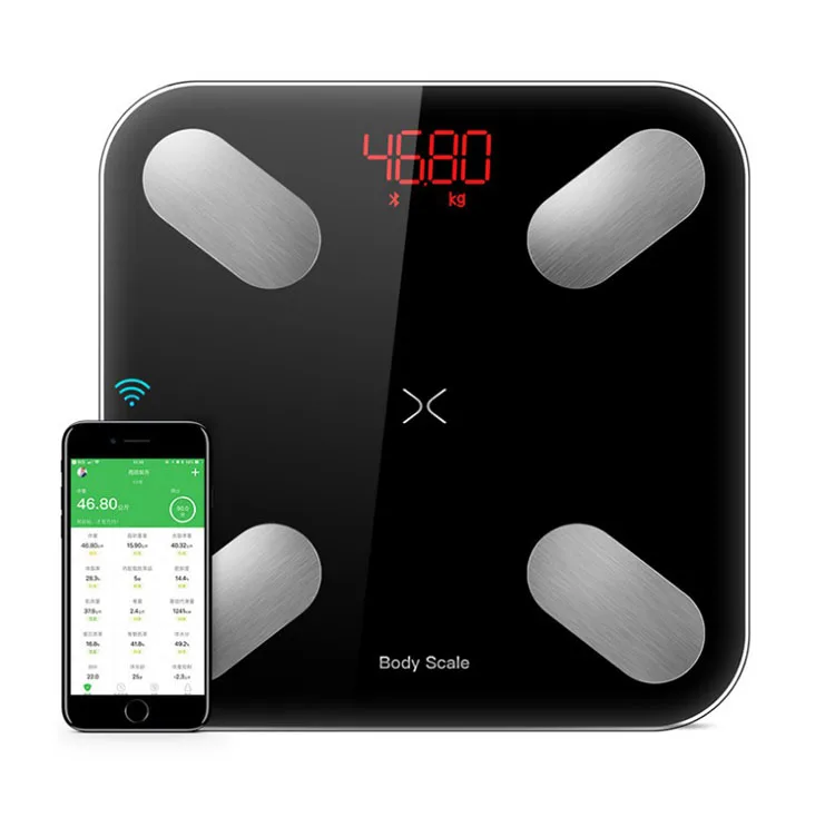 2019 Горячая Смарт весы для ванной комнаты пол бытовые человеческого тела жира mi масштаба b mi цифровые весы Bluetooth Weegschaal