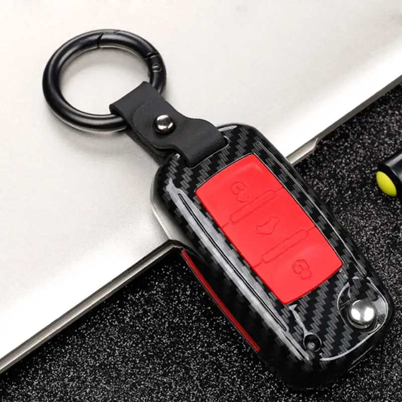 Чехол для ключей из углеродного волокна Volkswagen VW Golf 7 Seat Ibiza Leon FR 2 Altea Aztec Skoda Octavia |