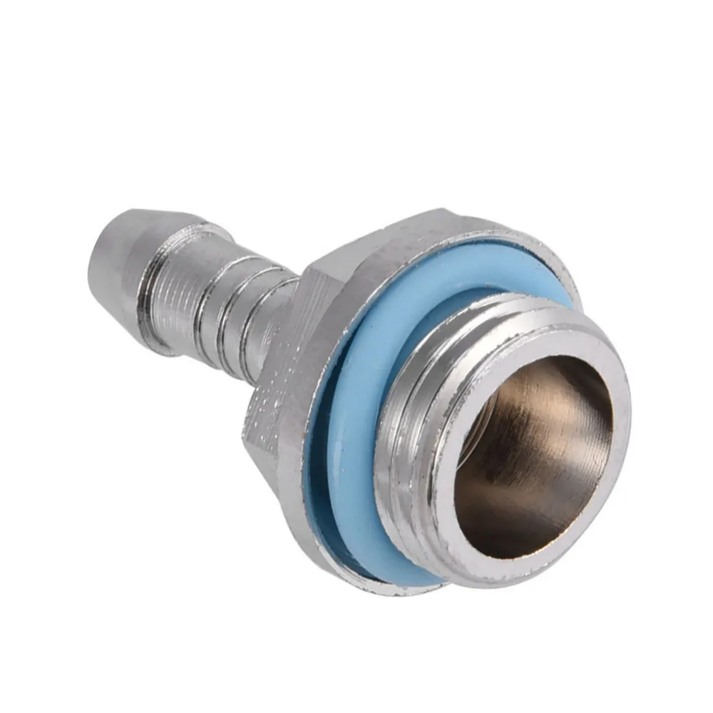 6 PCS G1 4 Thread Barb Conector con Anillo de Silicona para Bloques de Agua//Radiador//Bombas de Agua 4 Rosca Barb Fittings 6mm PC Refrigeraci/ón por Agua Accesorio de Dos toques G1