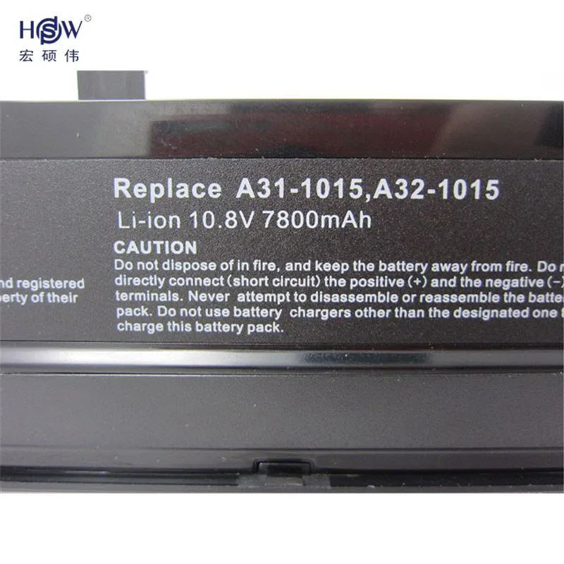 HSW 7800 мАч Батарея для ноутбука Asus Eee PC EPC 1215 ПК 1215B 1215N 1015b 1015 1015bx 1015p x 1015p A31-1015 A32-1015 AL31-1015 Батарея