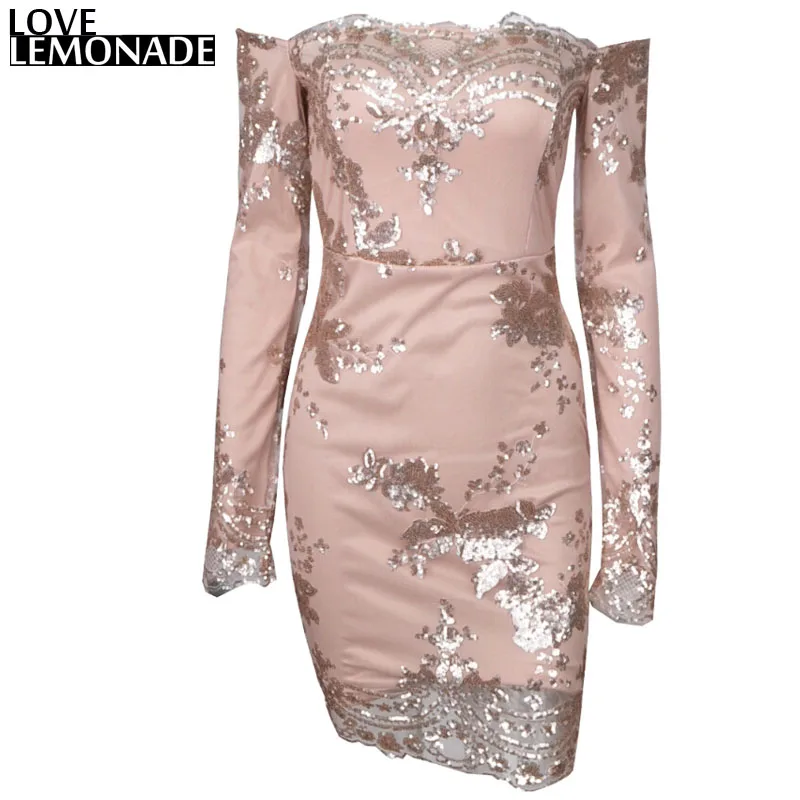 Love & Lemonade новинка. Вечерние платья без бретелек с золотыми блестками TB 8731|sequin party