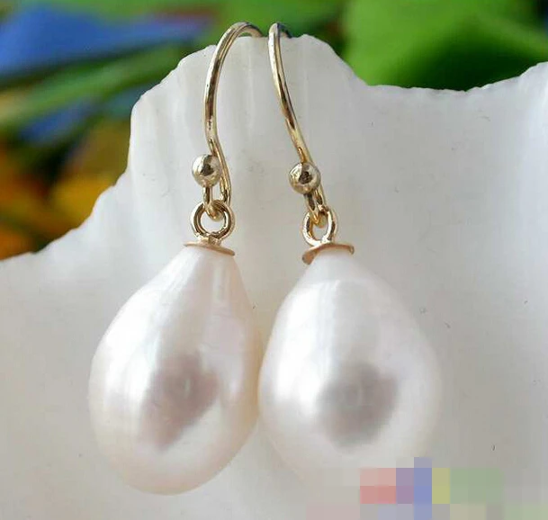 

hot sell new - -hot 12227 WHITE DRIP FW CULTURED PEARL DANGLE EARRING