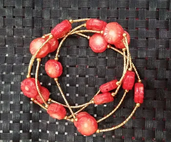 

Hand woven lanyard necklace and jade