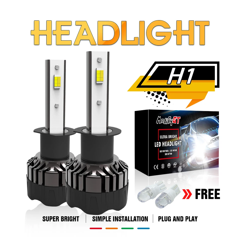 

Modifygt V20 H4 led H7 led H8/H9/H11 9005 9006 3 color changing 5 modes Headlight 9005 9006 9007 3000K 4300K 6000K 100W 9-32v
