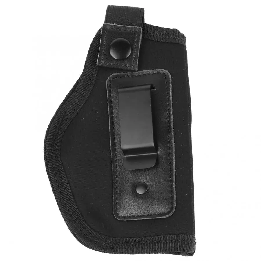 Lightweight Concealed Carry Black Oxford Cloth Pistol Holster Waist