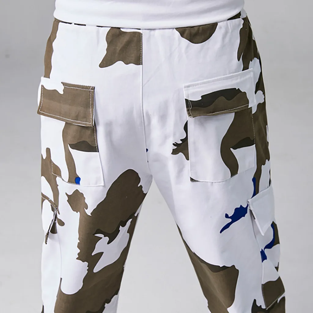 pants men Summer Camouflage Casual Men's Sweatpants Tooling Multi-Pocket Comfortable Trouser Joggers Men pantalones hombre