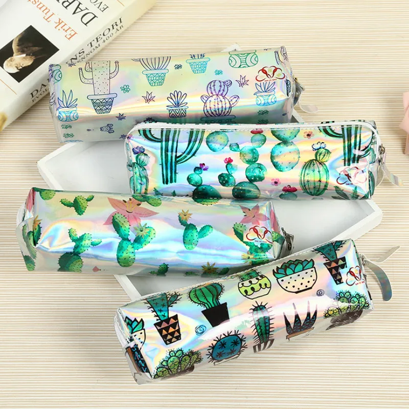 

1pcs Laser Cactus Earphone Wire Box Data Line Cables Storage Box Case Container Coin Headphone Protective Box Case Container